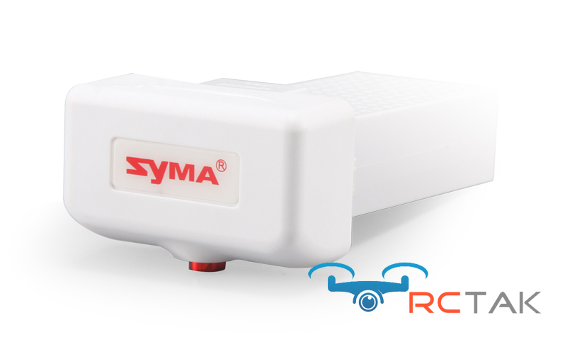 باتری مورد استفاده در پهپاد SYMA X8SW یک باتری ۲ سل (۷/۴) ولت با ظرفیت ۲۰۰۰ میلی آمپر می باشد که در صورت فول شارژ بودن میتواند کواد کوپتر را حدود ۱۰ – ۱۲ دقیقه به پرواز در بیاورد.