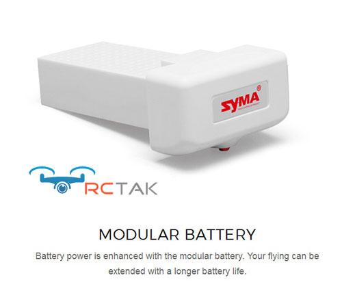 باتری کوادکوپتر SYMA X8PRO از جنس لیتومی بوده و ۷٫۴ ولت می باشد که دارای ۲۰۰۰ میلی آمپر ظرفیت و از نوع خشابی است.